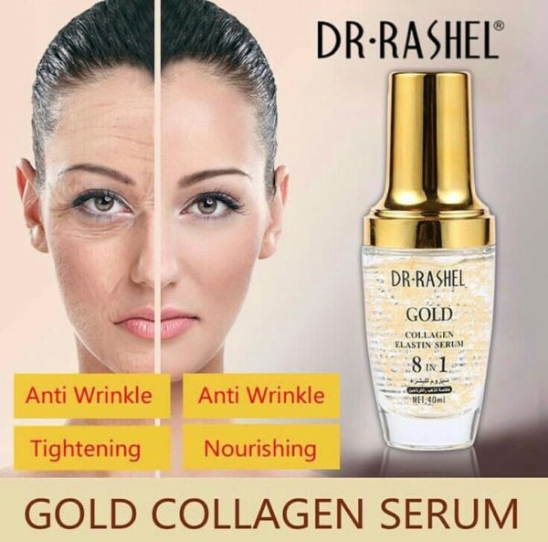 سرم صورت ۸ کاره طلا دکتر راشل DR RASHEL SERUM GOLD 8 IN 1 - Image 2