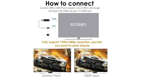 دانگل اچ دی ام آی انی کست مدل M9 plus - Image 6