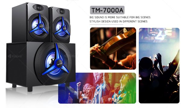 اسپیکر بلوتوثی سه تکه کیسونلی TM-7000A - Image 9