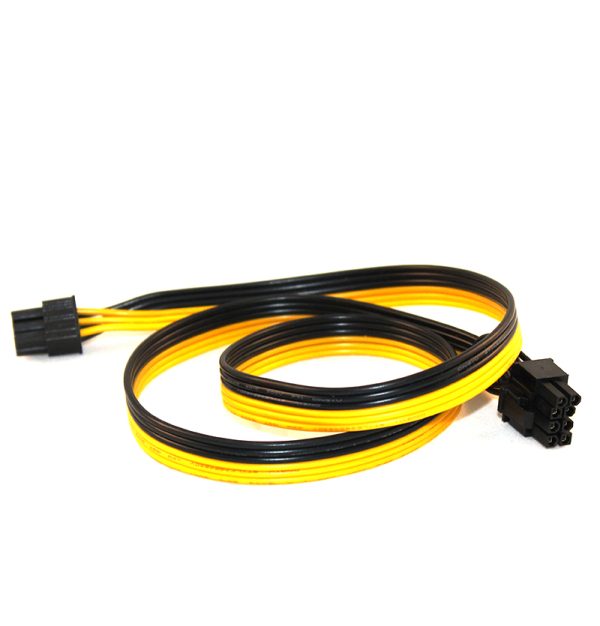 کابل برق گرافیک ۶ پین به ۲+۶ پین شرکتی ۷۰ سانتی‌متر (وارداتی چین) - Image 2