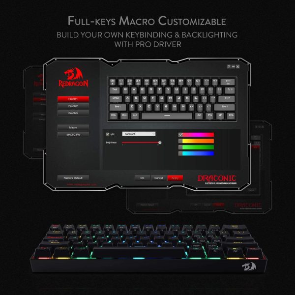 کیبورد گیمینگ Redragon مدل K530 - Image 4