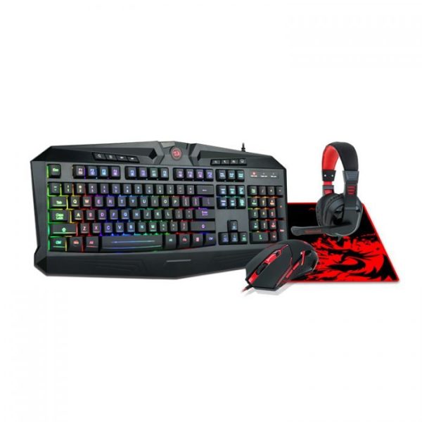ست گیمینگ Redragon مدل S101BA به همراه هدفون و ماوس پد
