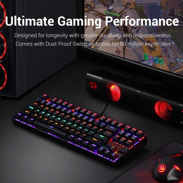 کیبرد مکانیکی Redragon RGB مدل K552 - Image 5