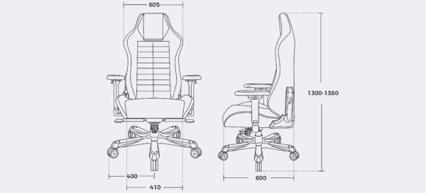 صندلی گیمینگ دی‌ایکس ریسرDXRacer سری مستر مدل DMC/DM1200/N سفید - Image 8