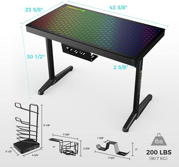 میز گیمینگ Eureka Ergonomic مدل Gaming General Series GTG-I43 - Image 5