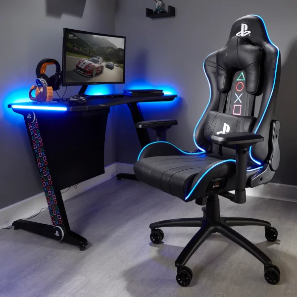 صندلی گیمینگ X Rocker Amarok طرح PlayStation با نورپردازی RGB - Image 10