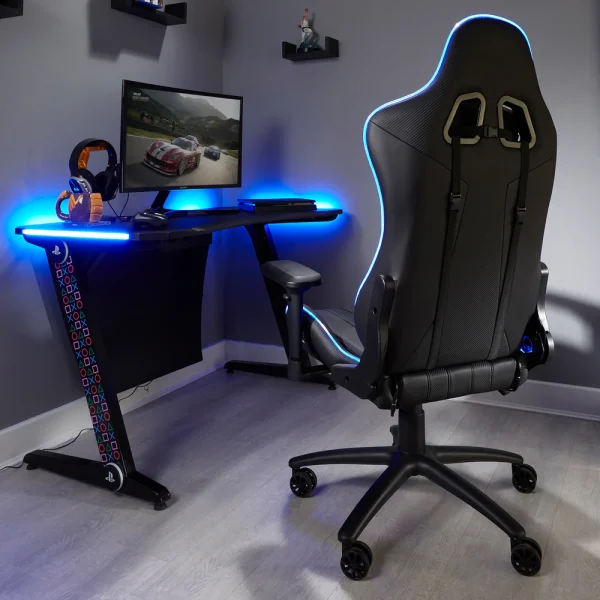 صندلی گیمینگ X Rocker Amarok طرح PlayStation با نورپردازی RGB - Image 2